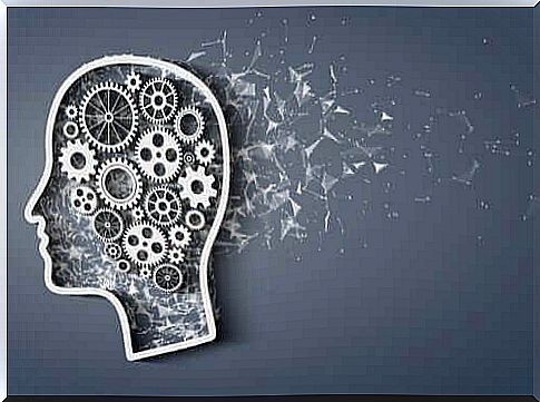 The intelligence quotient represented by gears in the brain