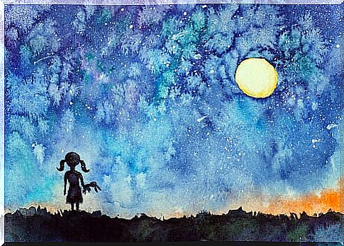 The little girl who looked at the sky and discovered her star